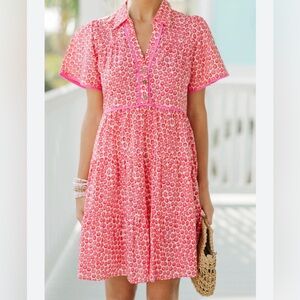 Amazing pink printed dress!